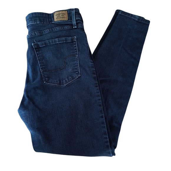 Levi Strauss Signature Mid-Rise Skinny Jeans Size 10M - Picture 1 of 7